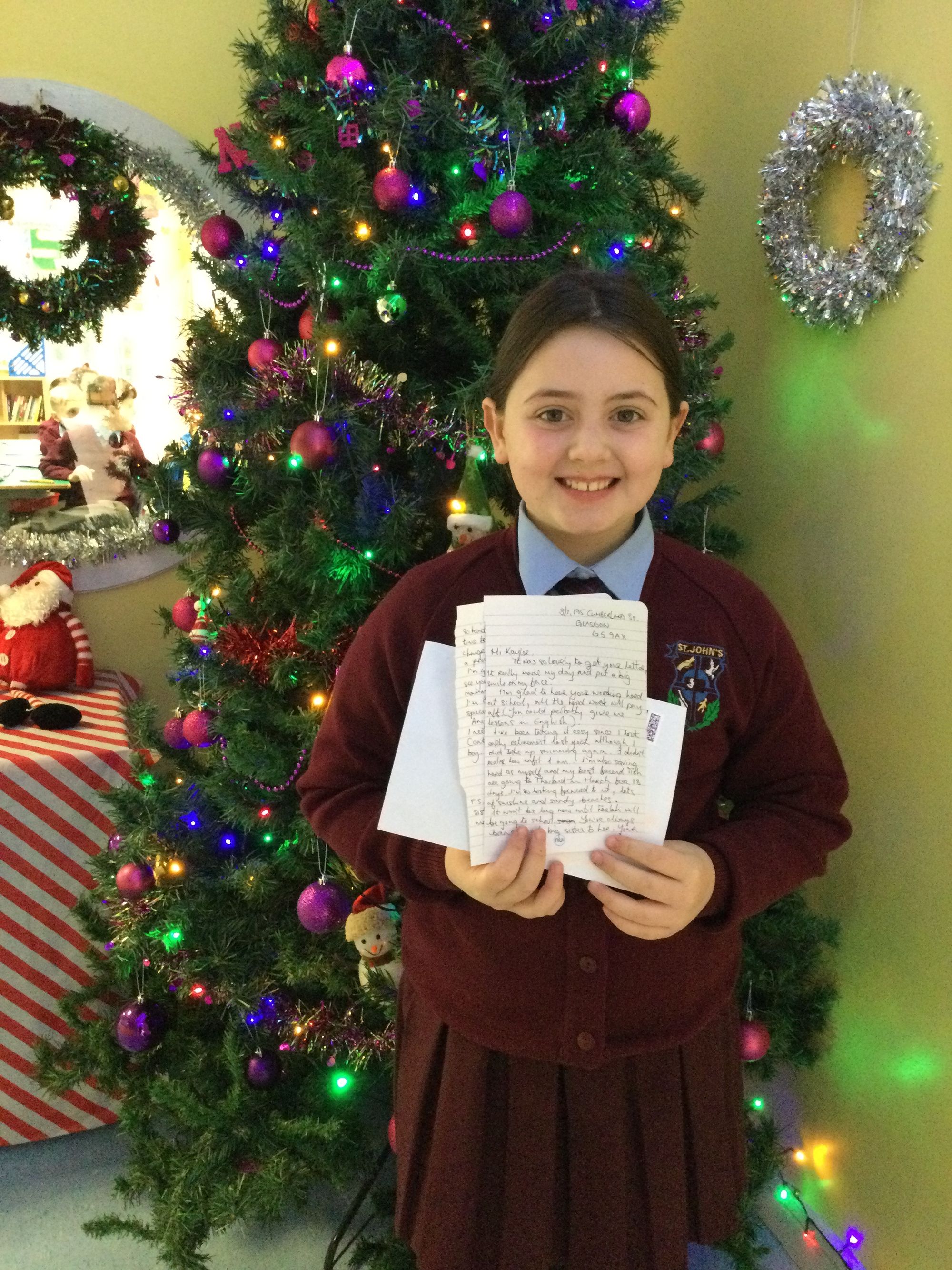 Another beautiful letter for a beautiful girl. Well done Kaylee.