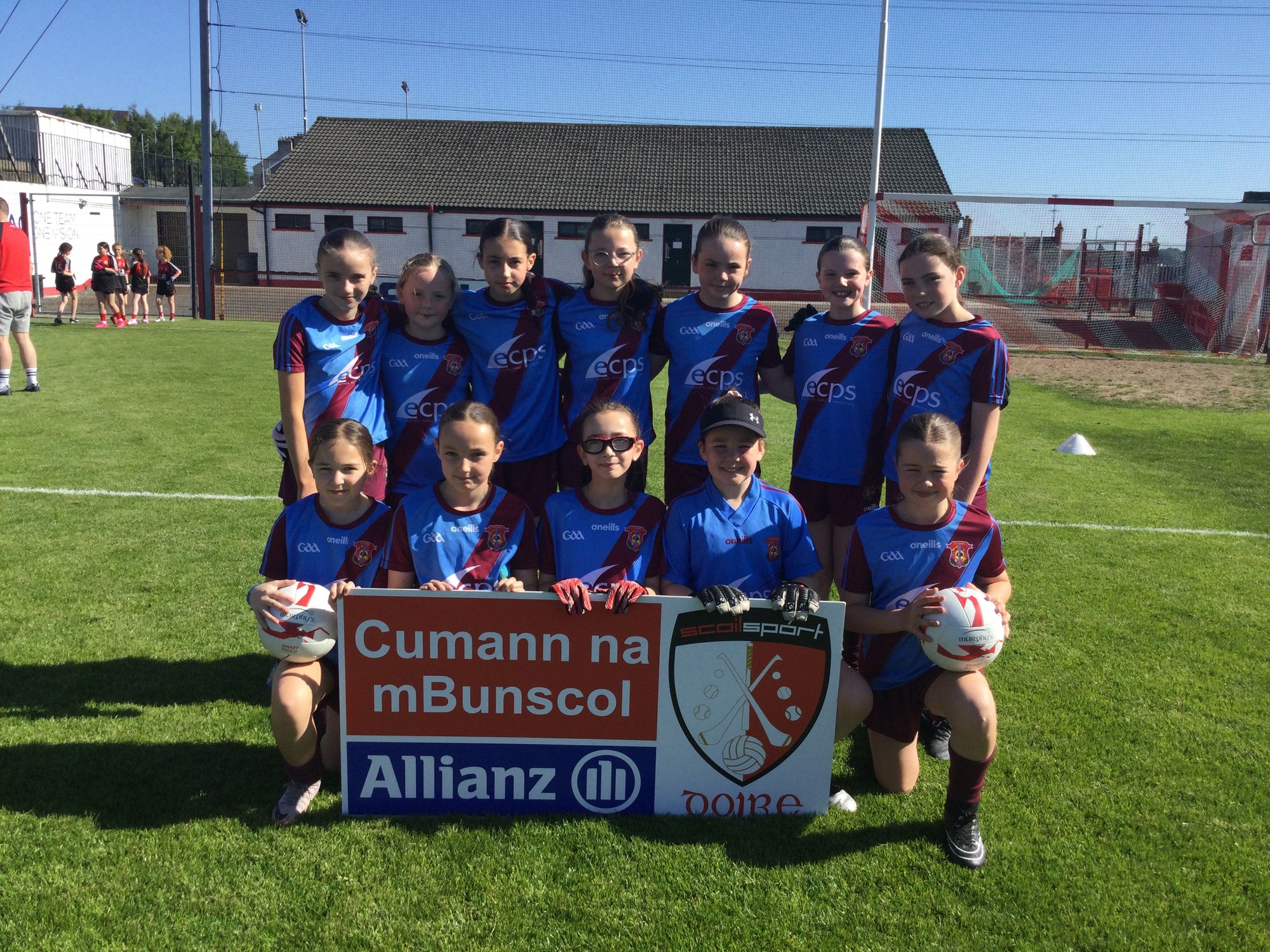 Today at Celtic Park,  our girls’ Gaelic team were