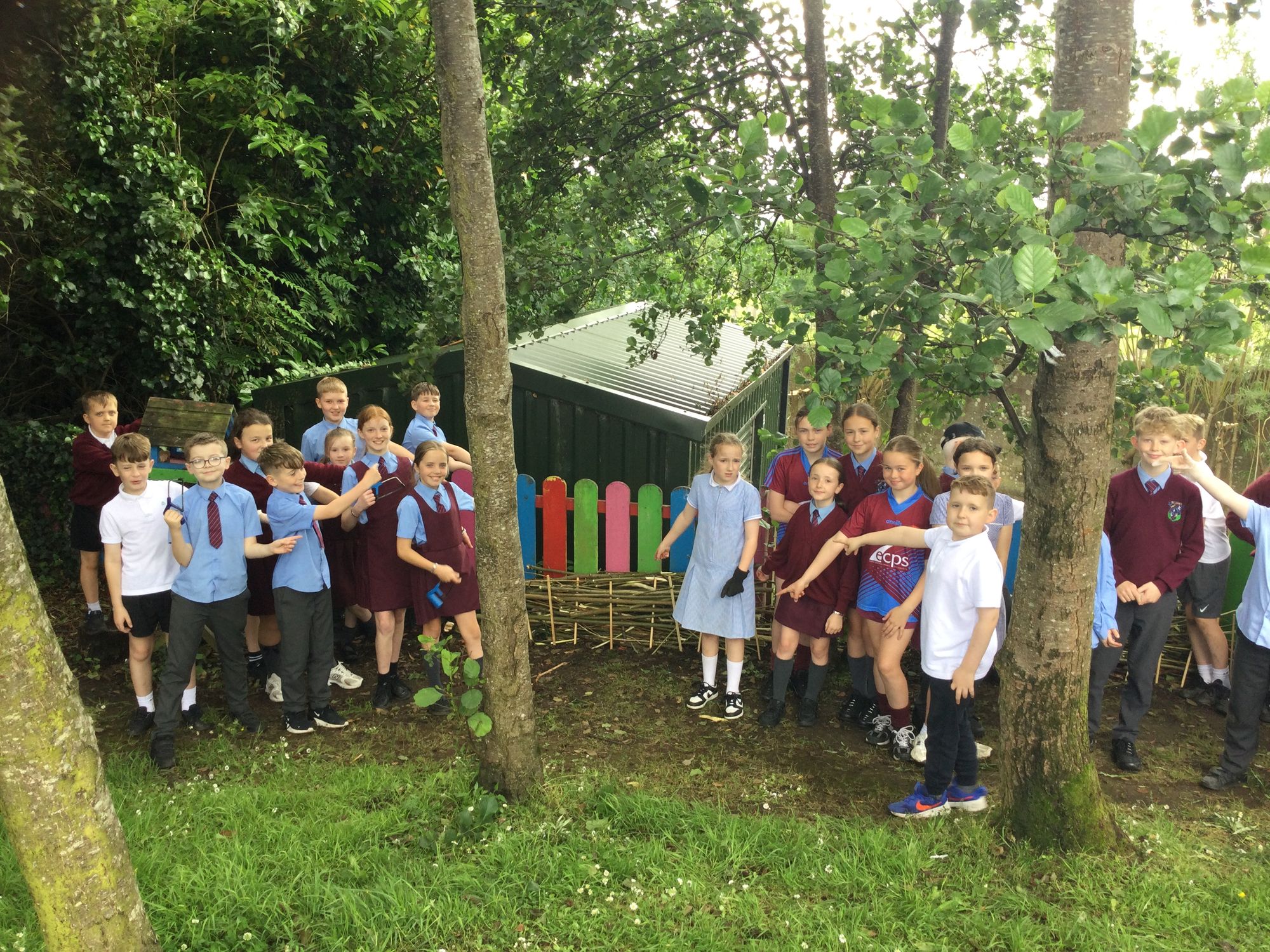 The Eco Committee spent the afternoon breaking up