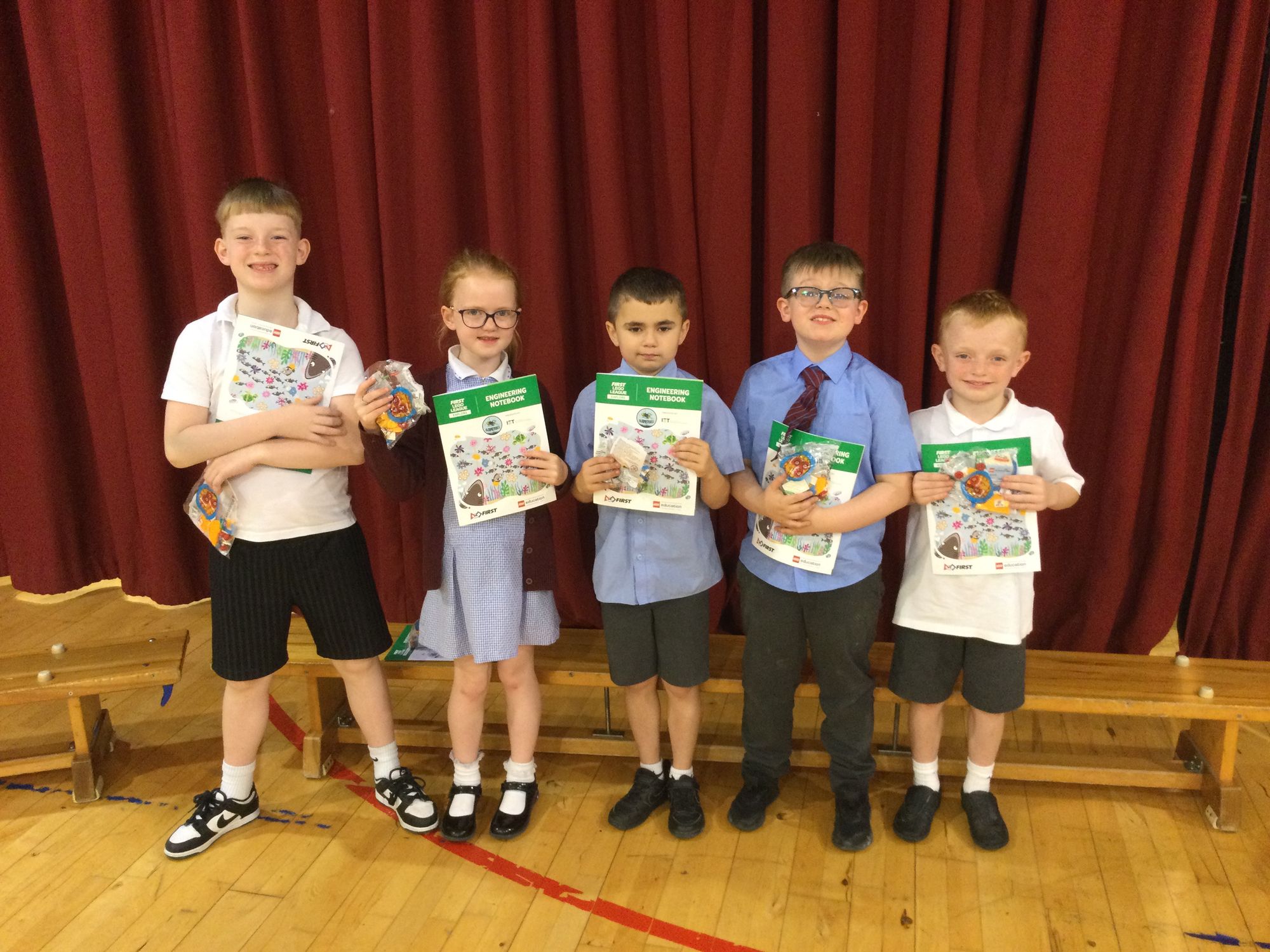 All our year 4 pupils received their lego robotics