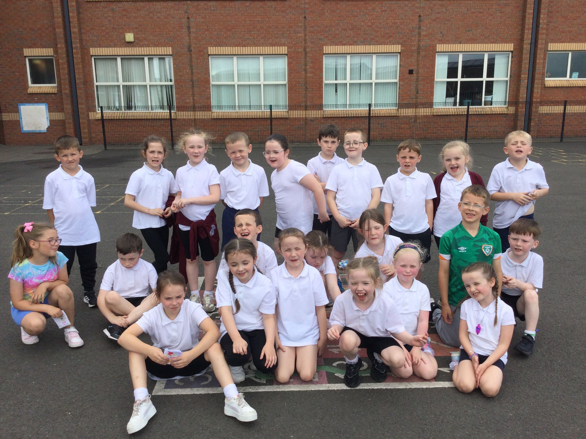 Everyone had fun taking part in sports day in Year