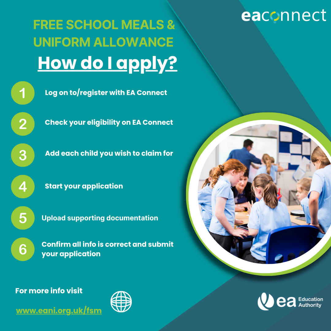 Applications for Free School Meals and Uniform All