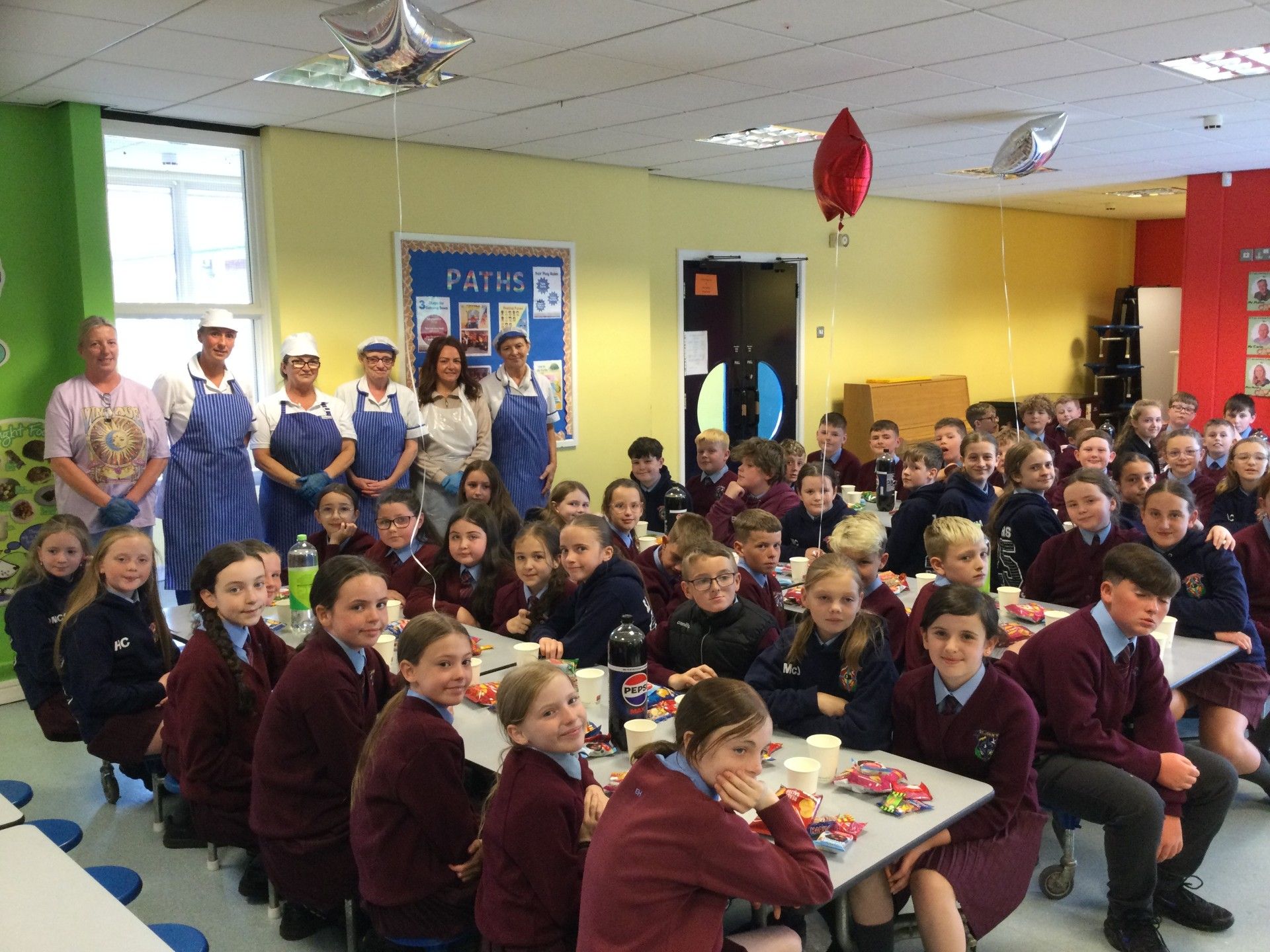 A huge thank you to our canteen staff who went abo