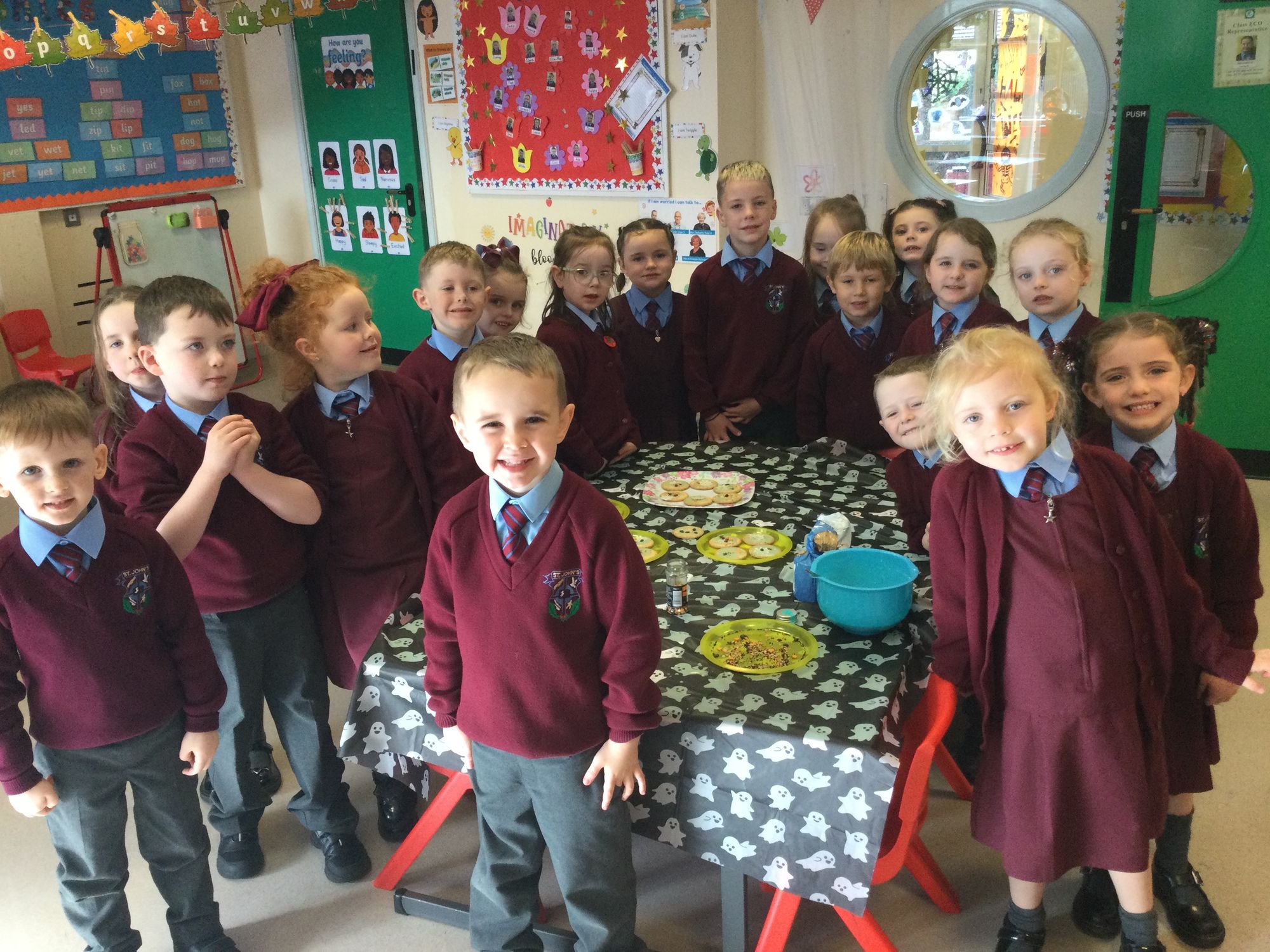 The children planted daffodil bulbs with Year 6 ,