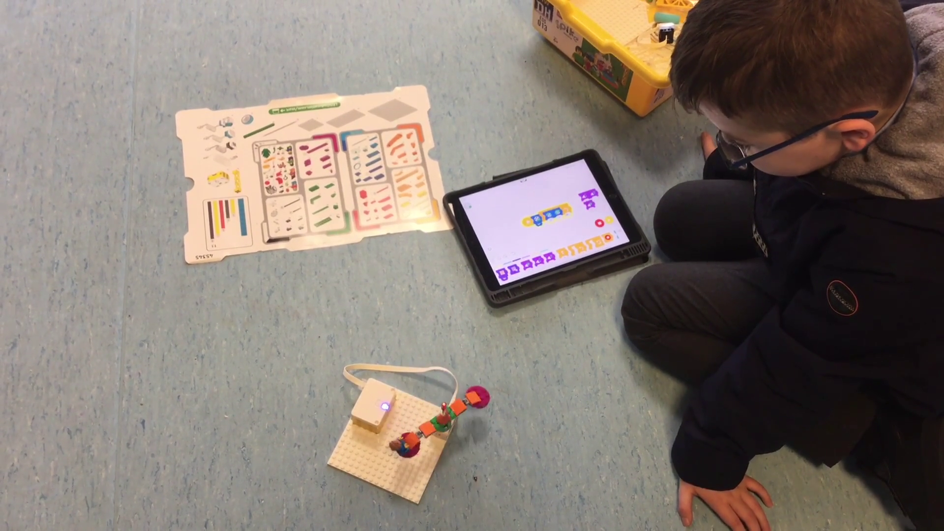 Year 7 Coders using Lego Spikes. Thank you All Sta