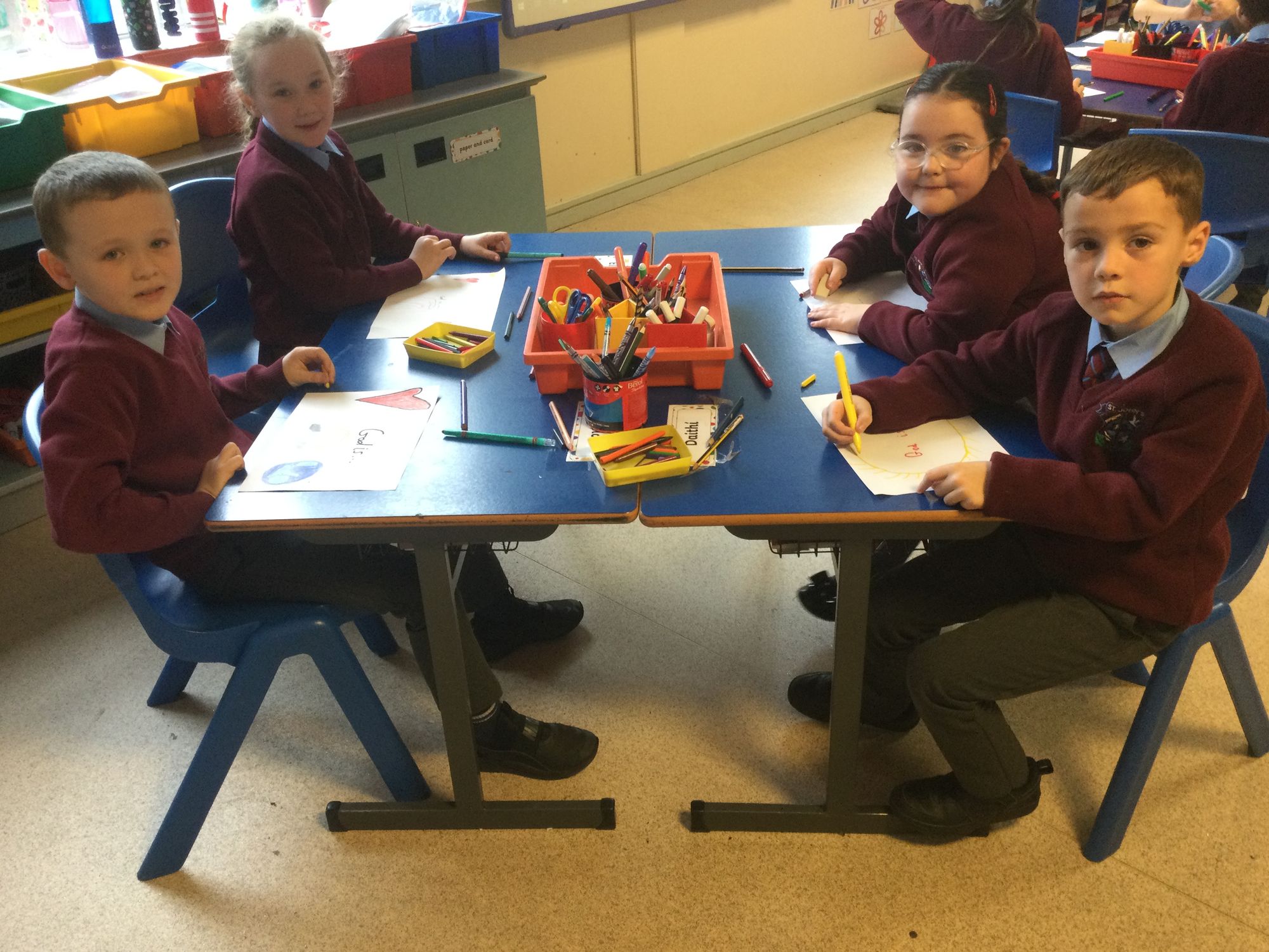 Drawing God Day with 4A.