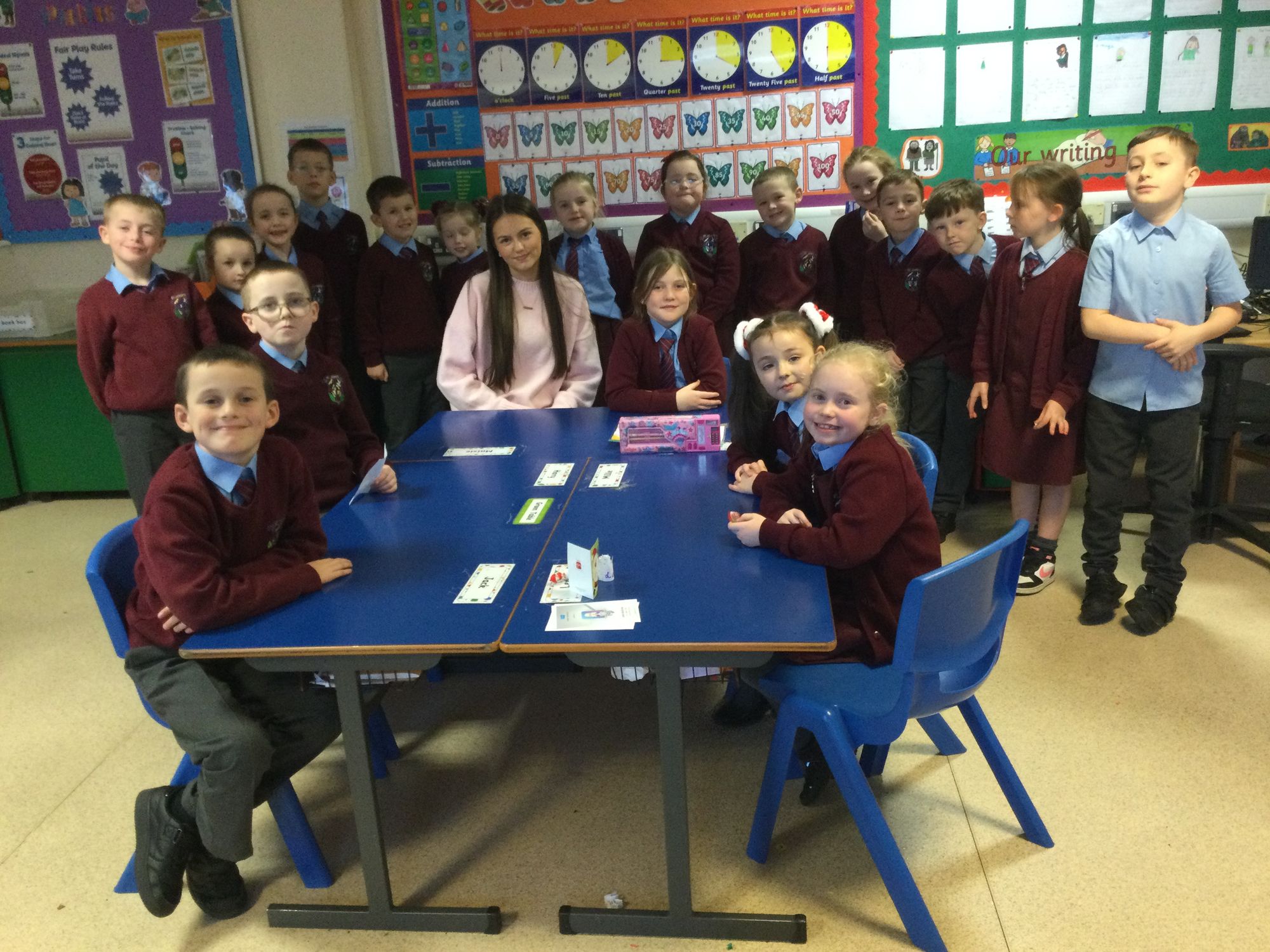 It was lovely to welcome Abbie, one of our past pu