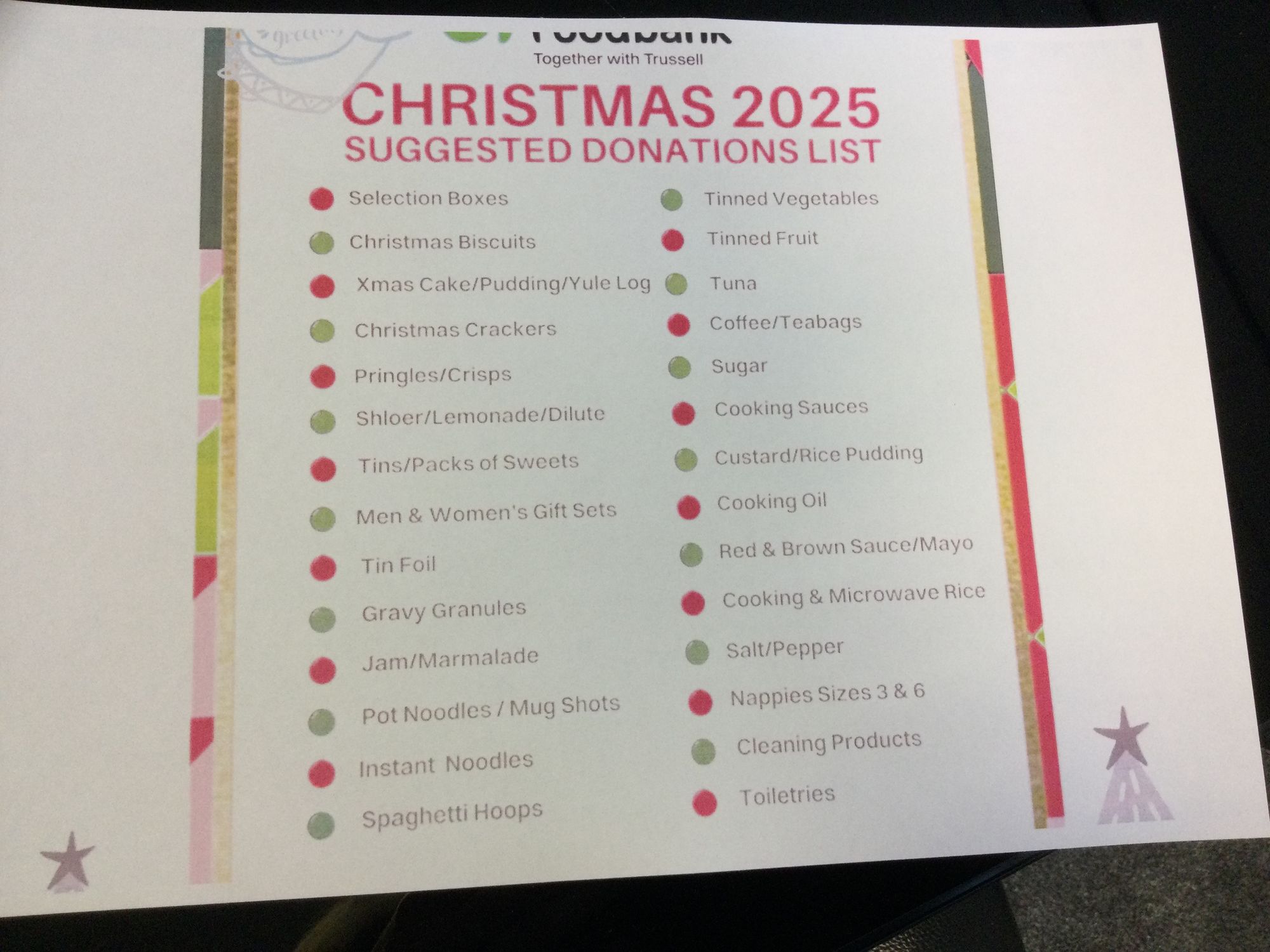 We are asking everyone to donate to our Foyle Food