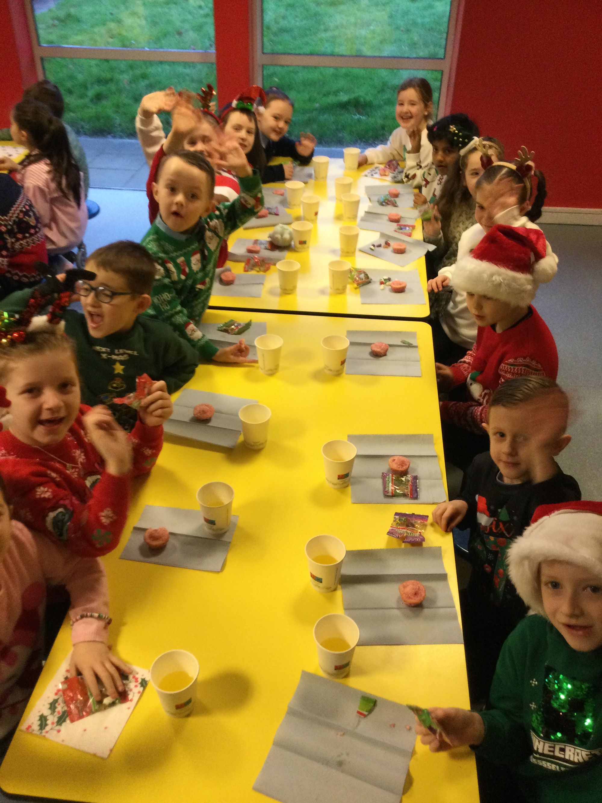 Santa came to visit! 3B