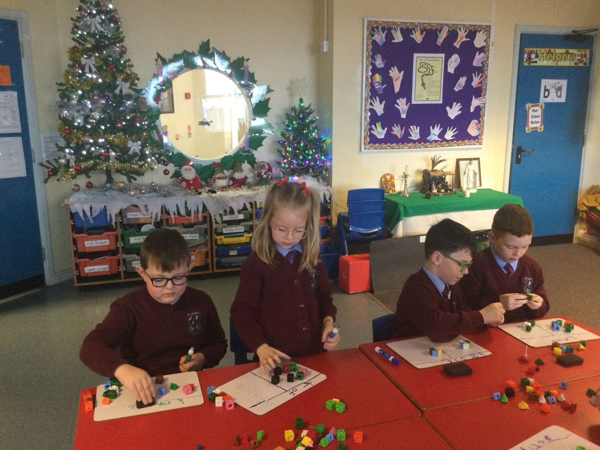 We are learning to find half of a number.