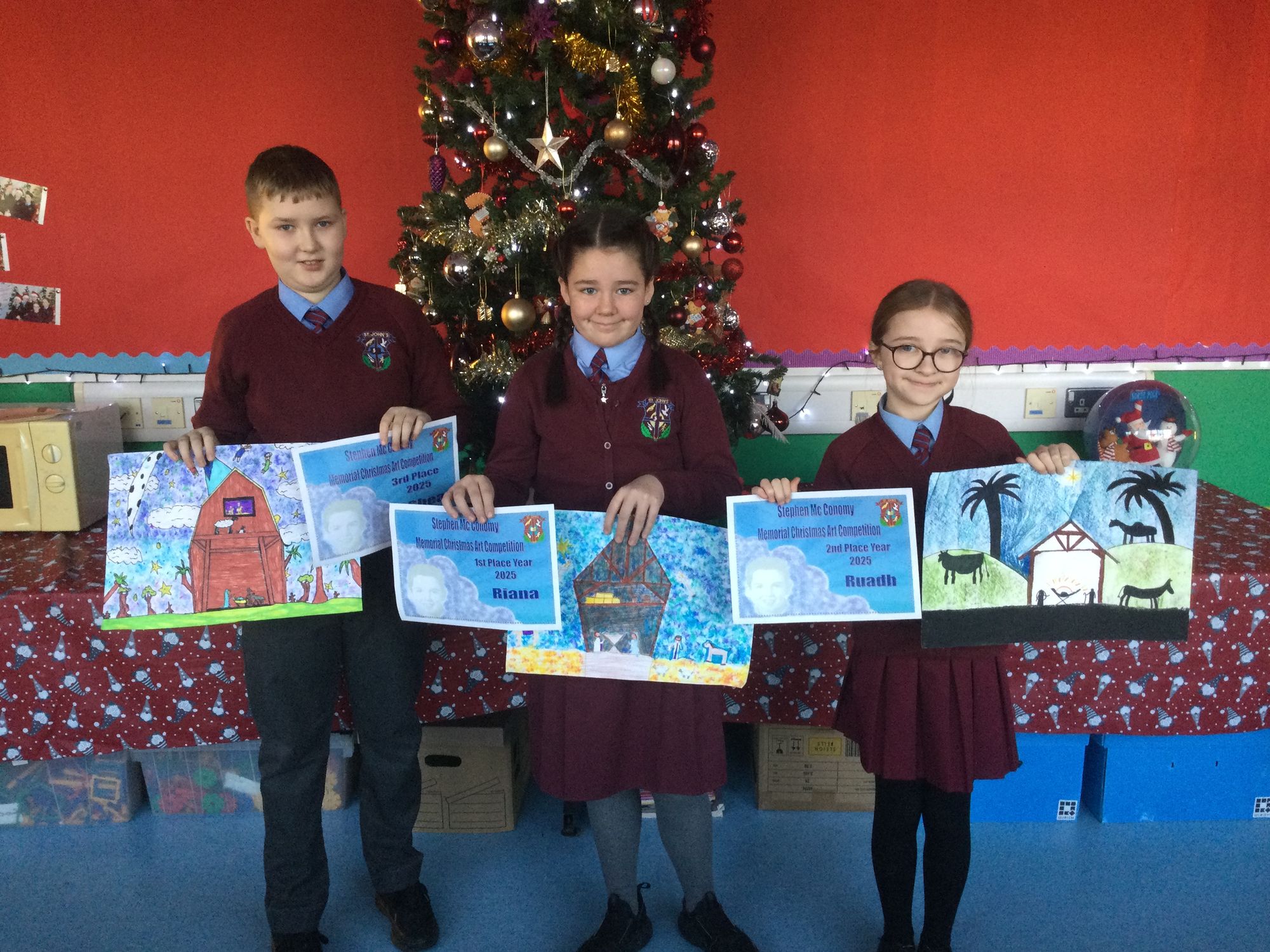Stephen McConomy Art Winners 7A