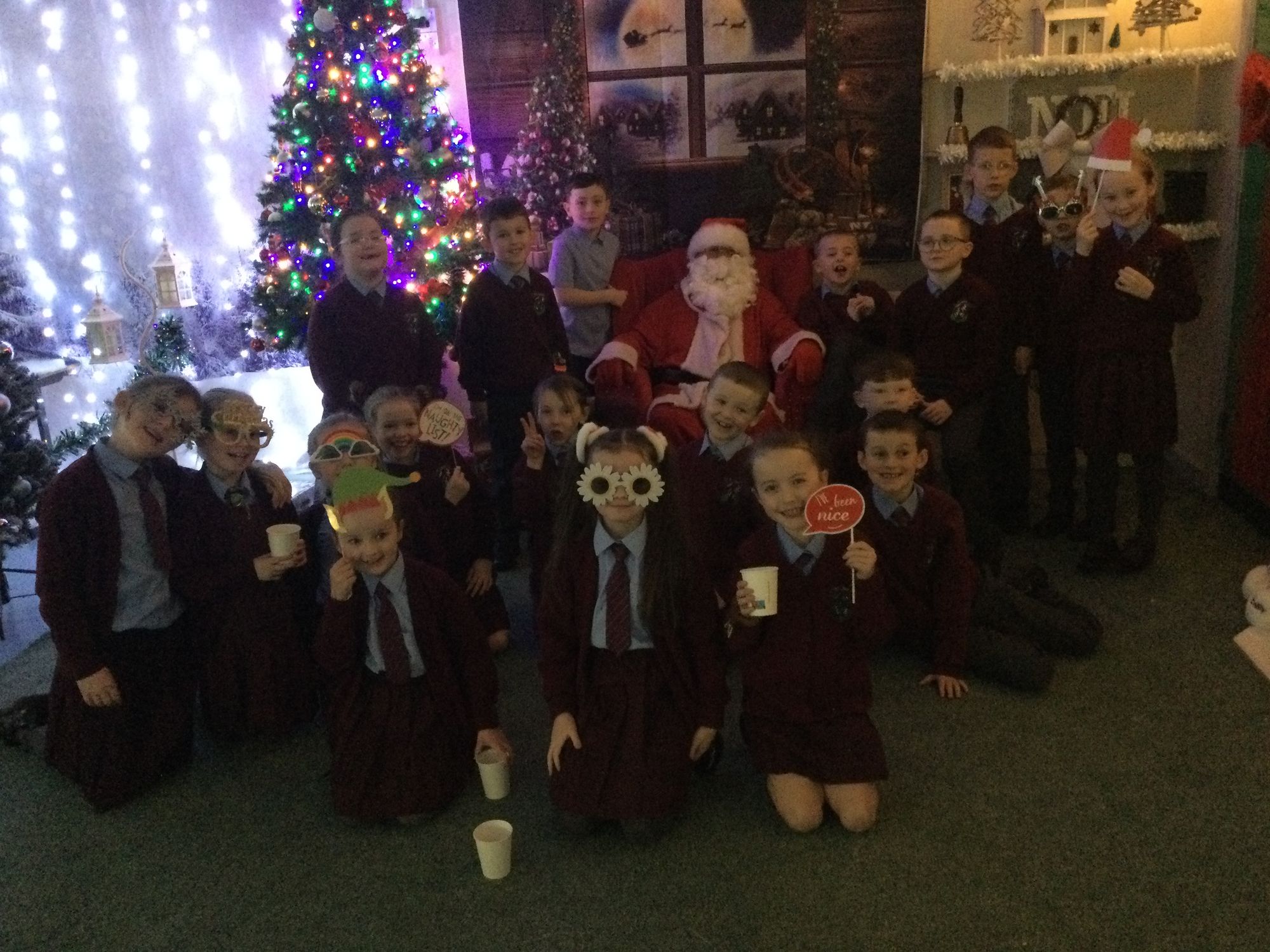 Santa took time out of his busy schedule to visit