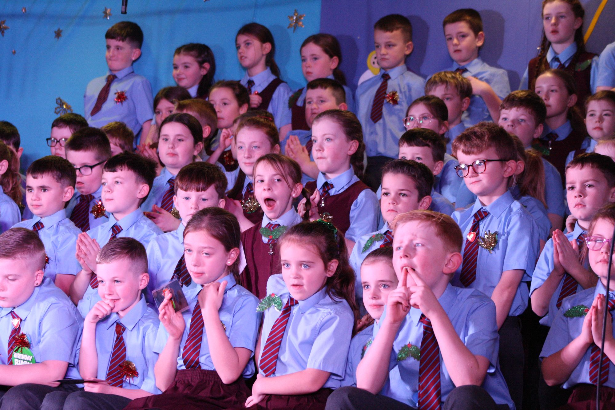 Our school family gathered today with Year 4 & 5