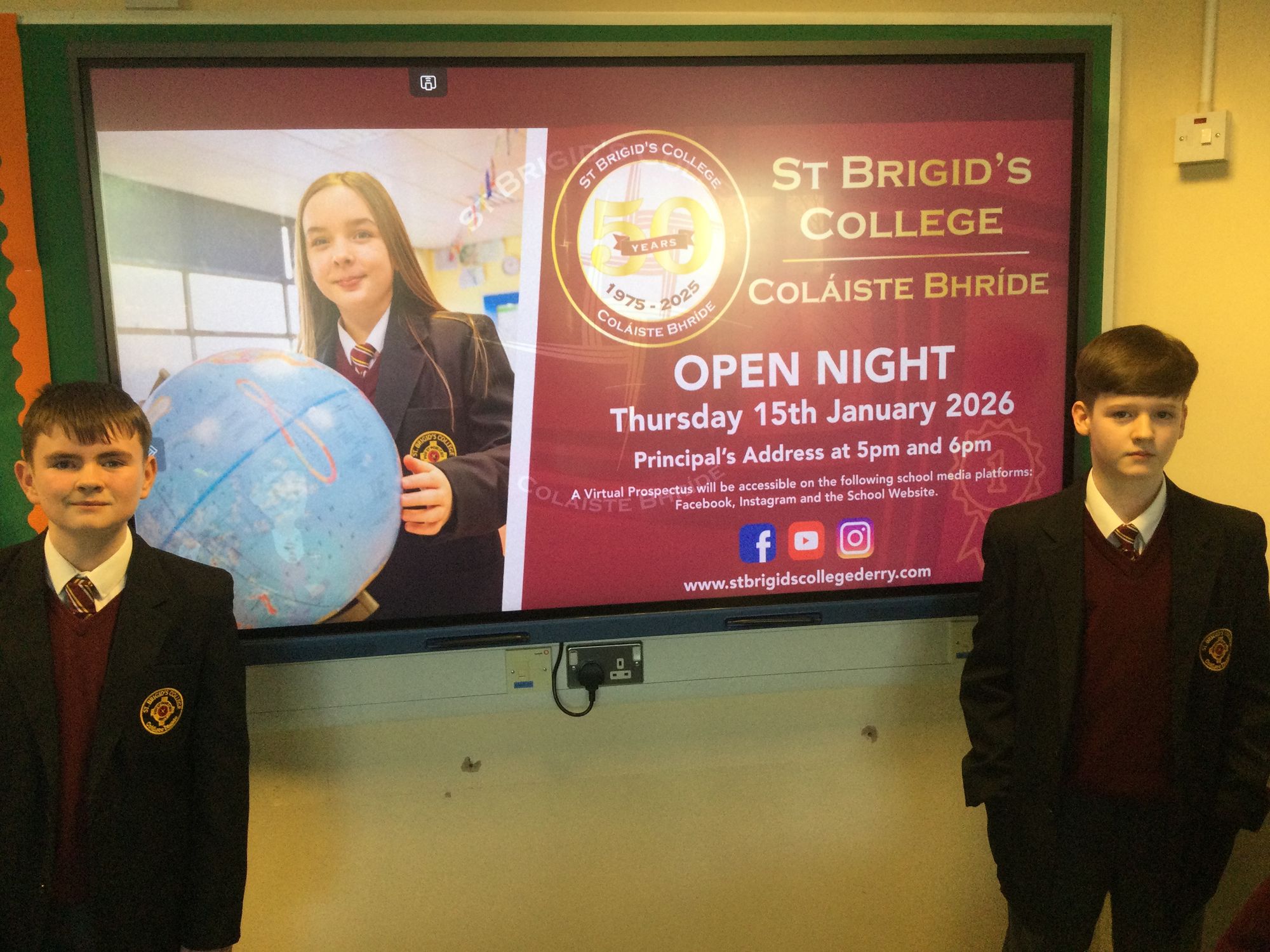 Visit from past pupils