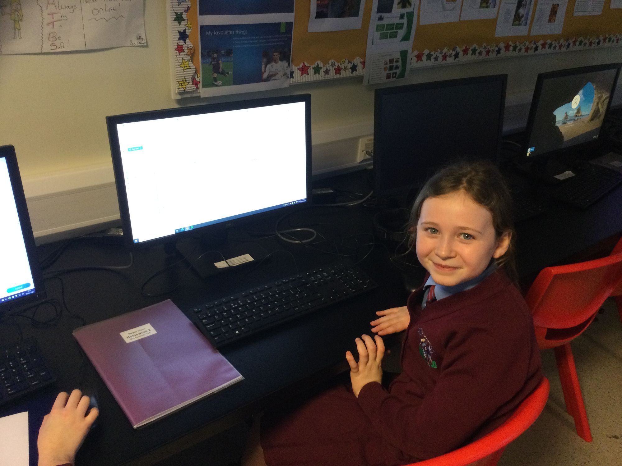Y6 Emailing their grandparents during Catholic Schools Week.
