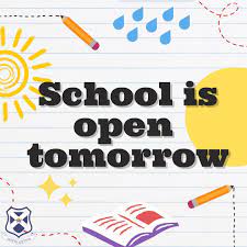 The school will reopen on Thursday 8th January 2026.