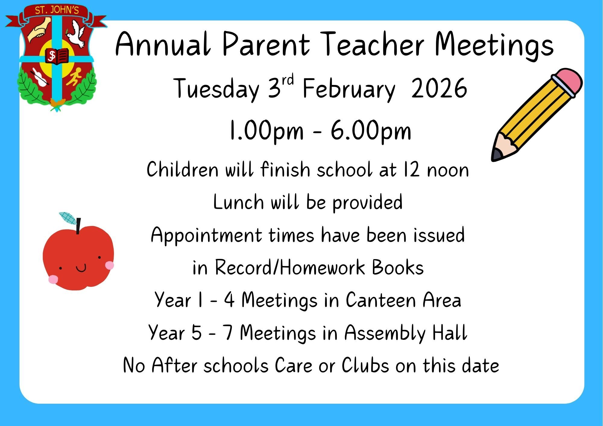 Reminder: Annual Parent Teacher Meetings 2026