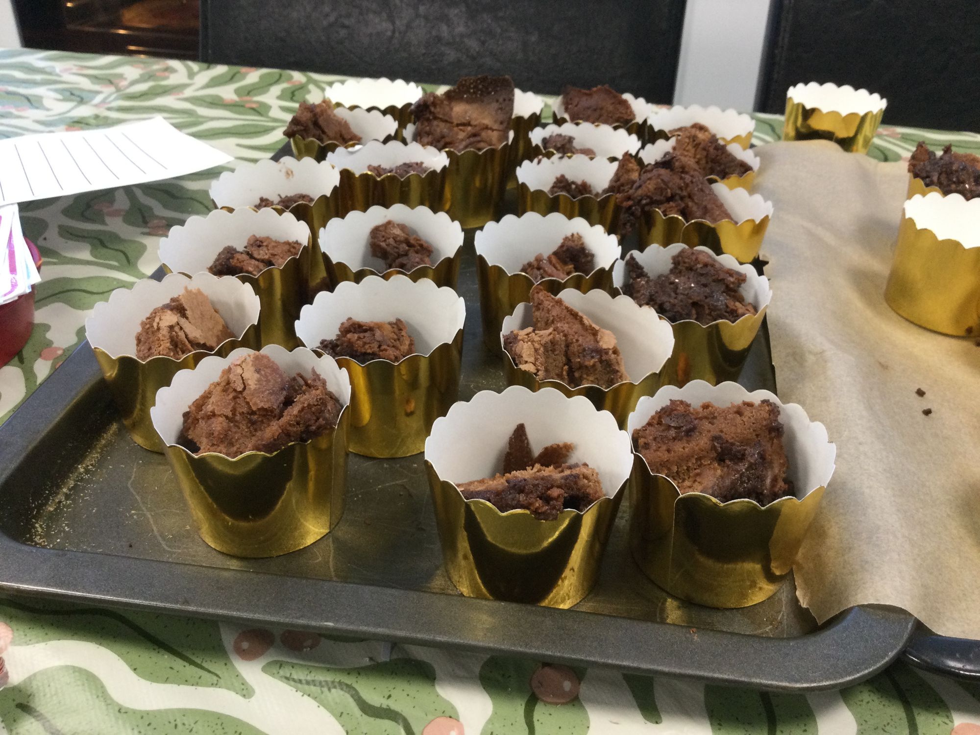 Brownie baking in the ‘Happy Heaven’ room.