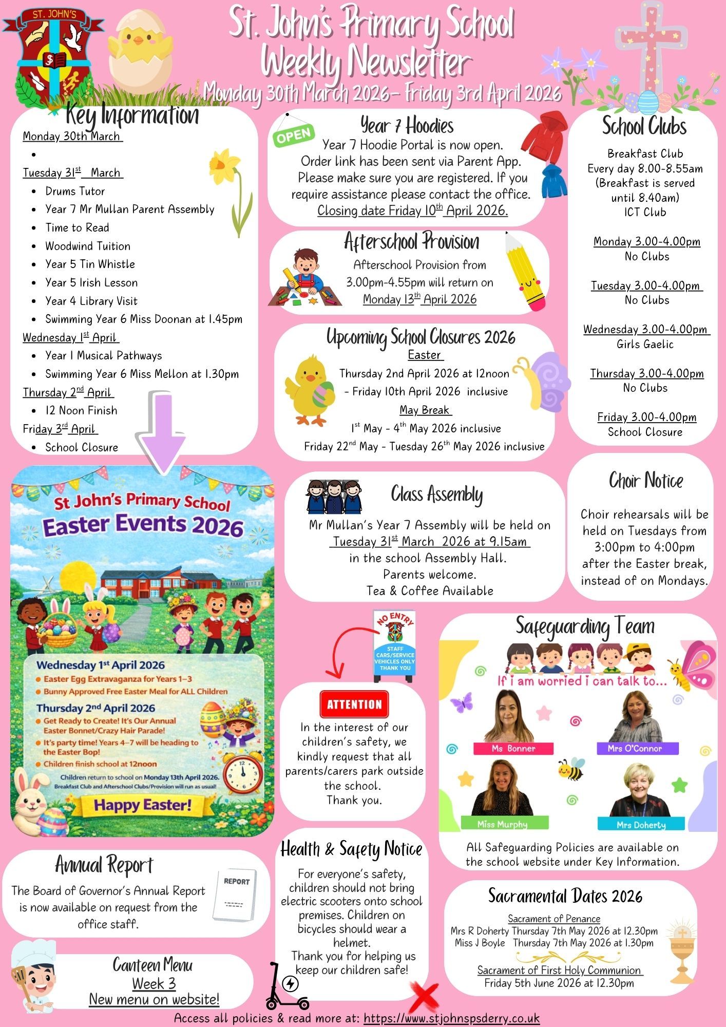 Weekly Newsletter Monday 30th March 2026