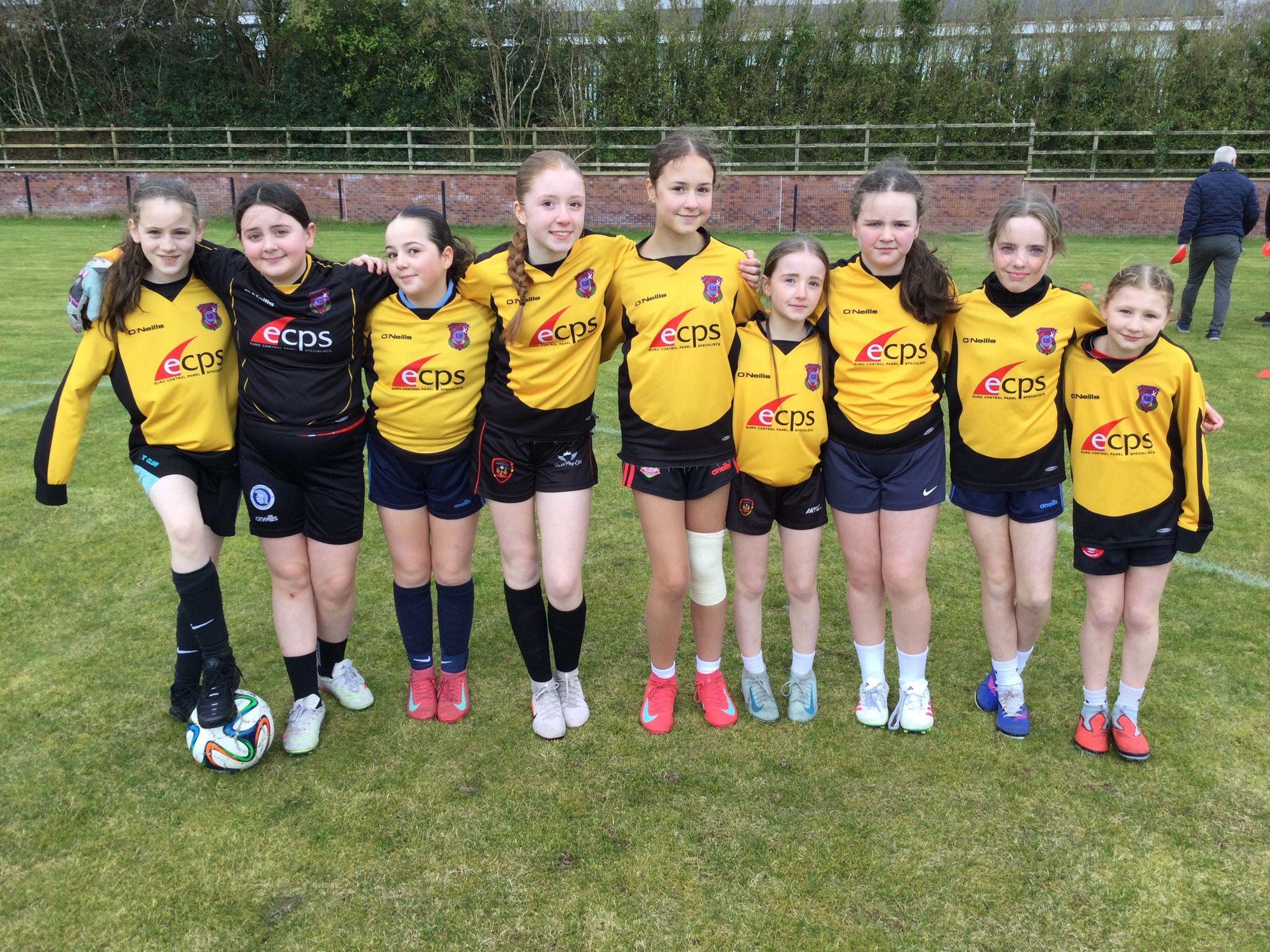 Girls’ football at St. Cecilia’s.