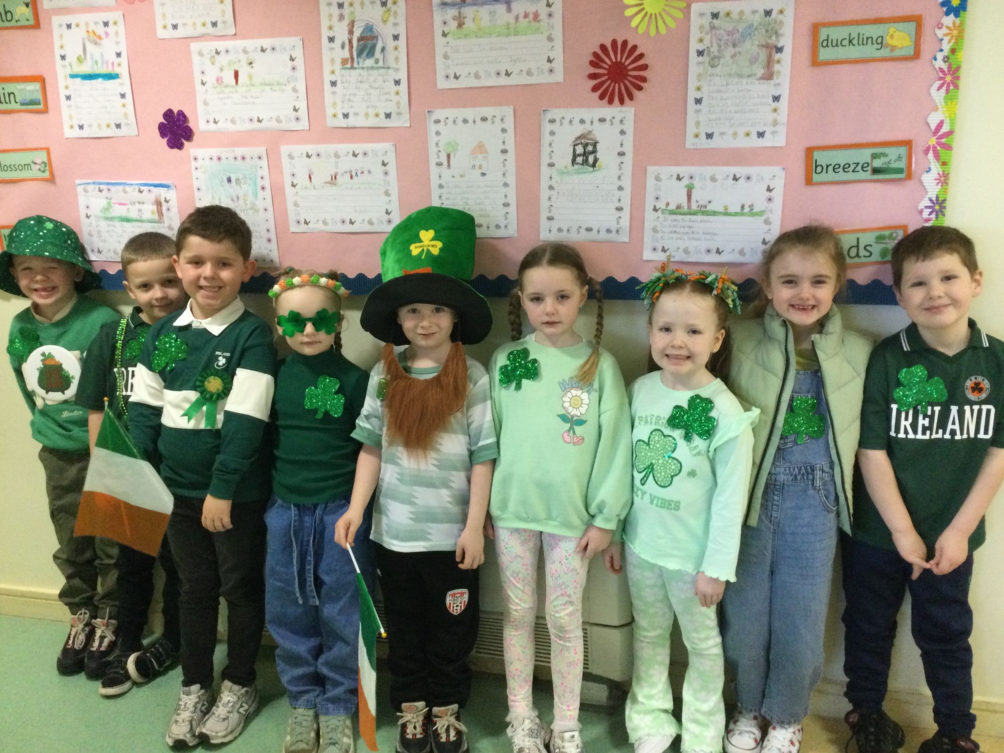 Year 2B had a lovely day celebrating Saint Patrick.