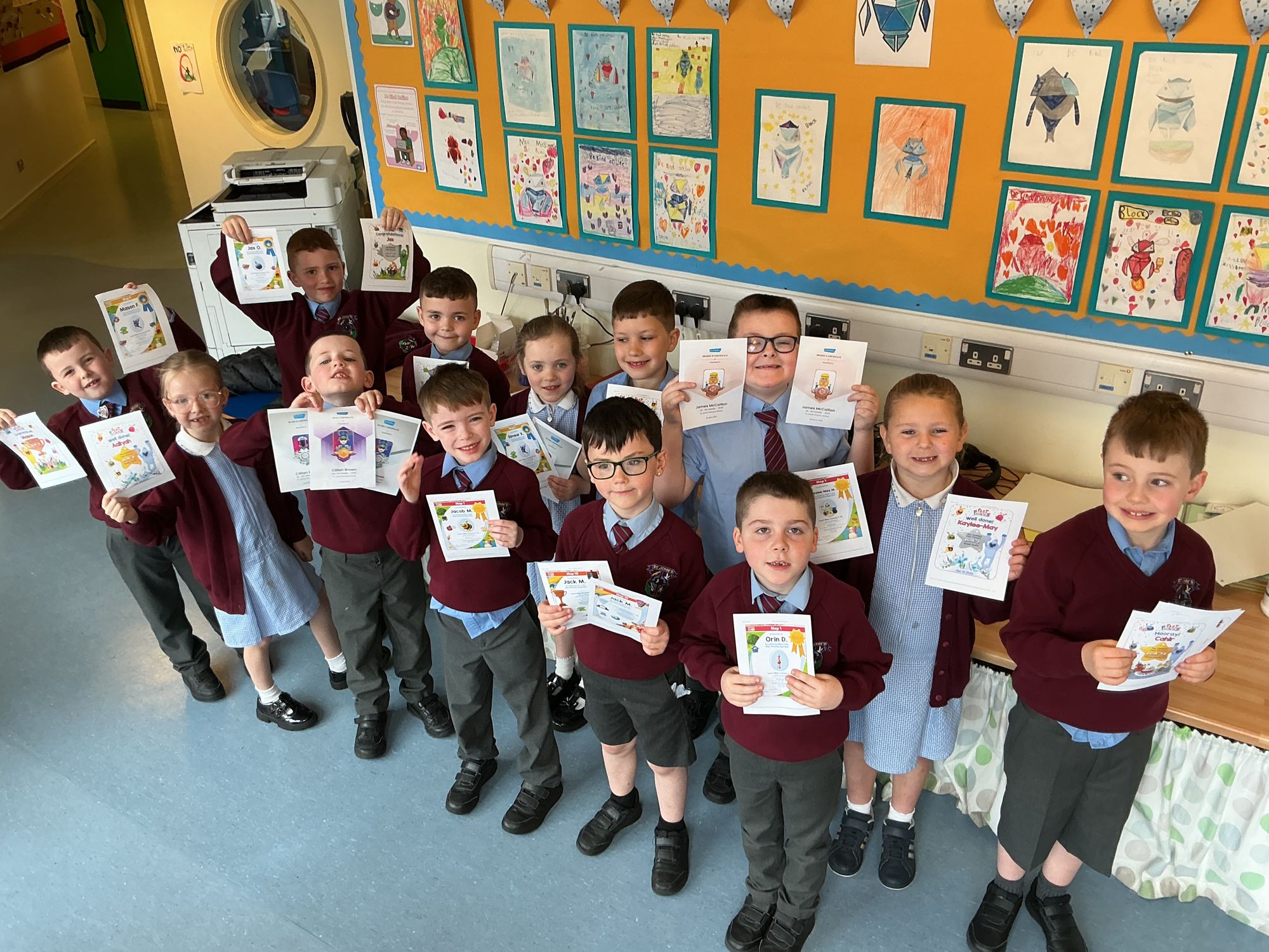 Online Learning Success in Year 3A.