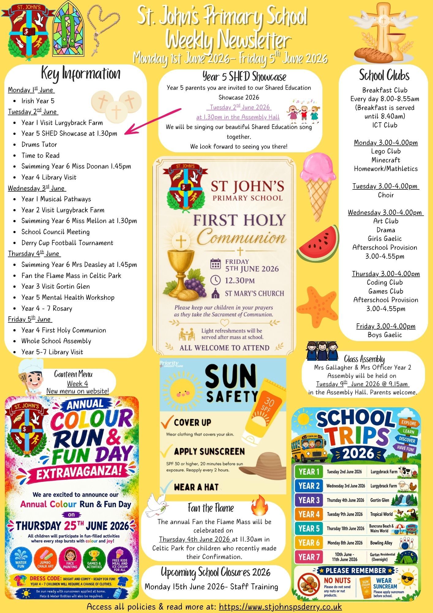 Weekly Newsletter Monday 1st June 2026