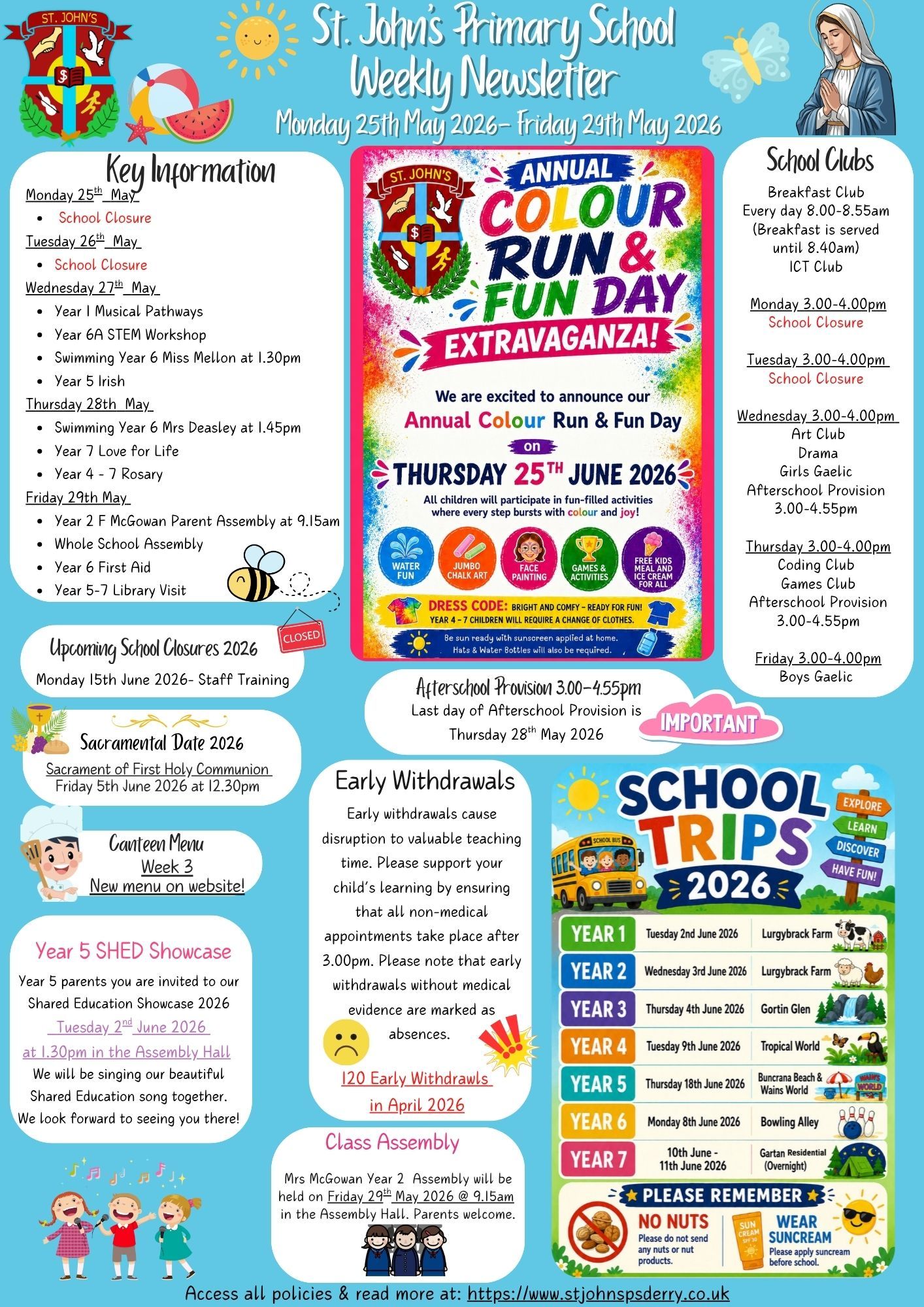 Weekly Newsletter Monday 25th May 2026