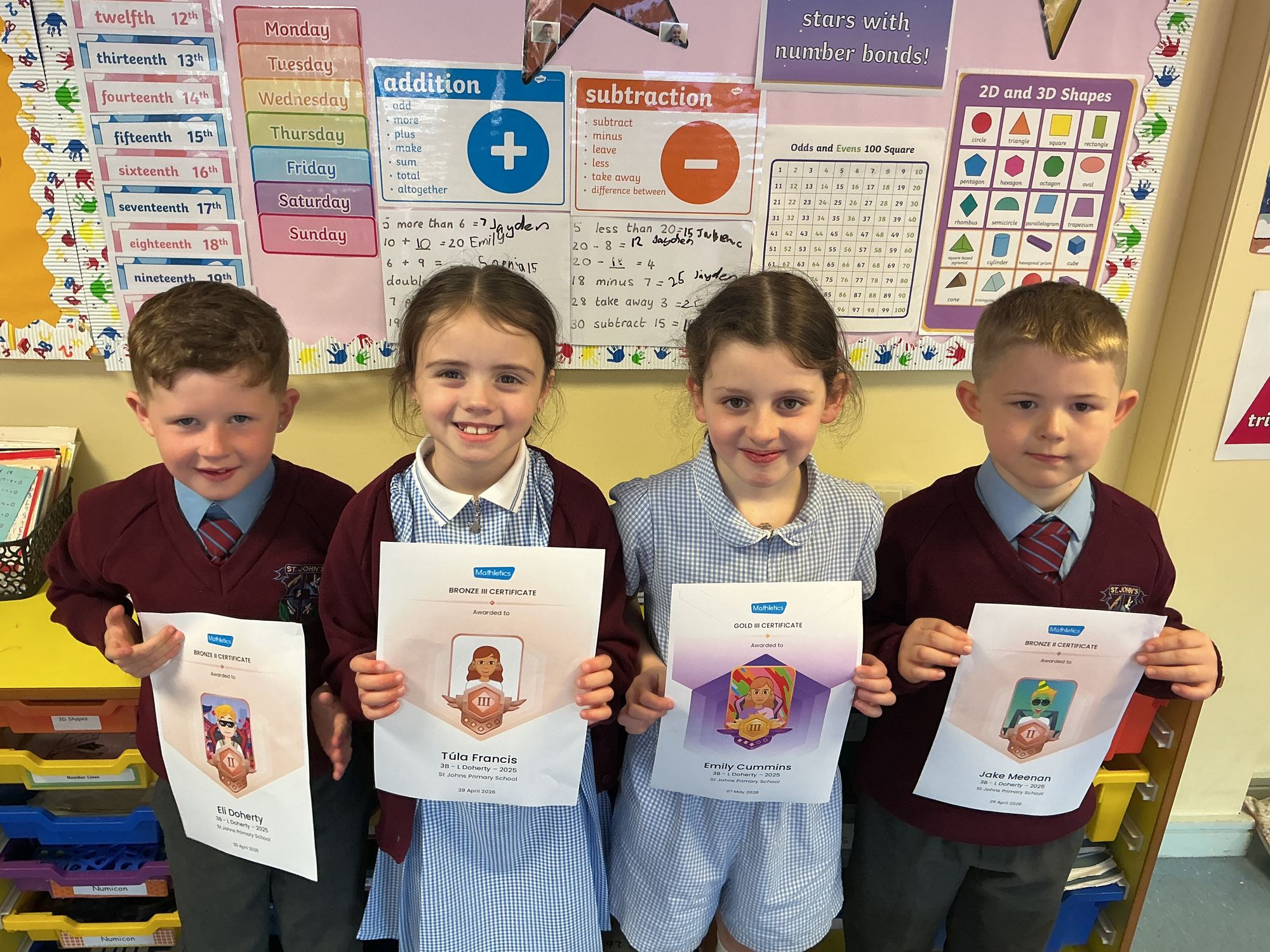3B’s Mathletics Champions