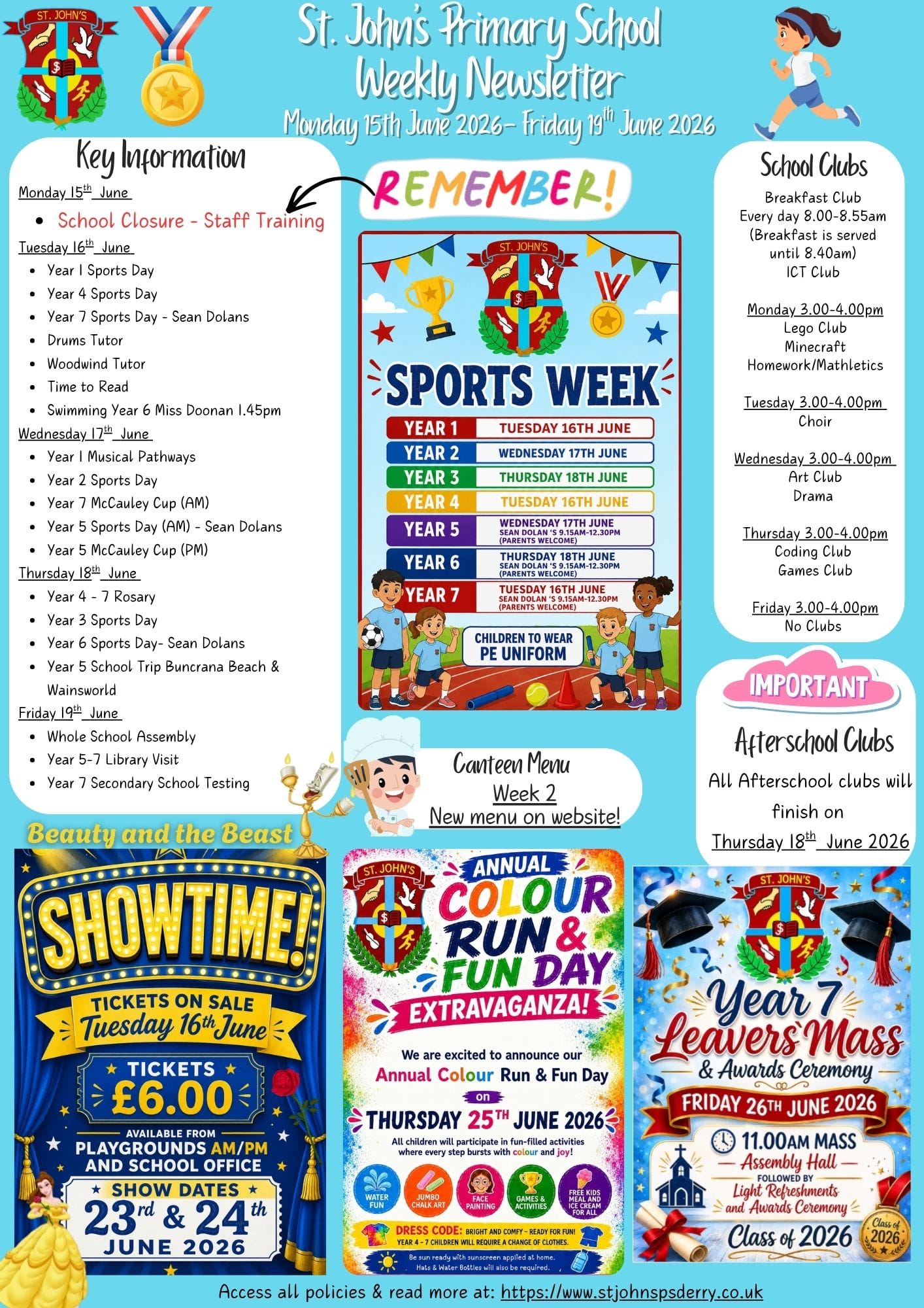 Weekly Newsletter Monday 15th June 2026