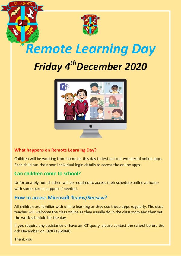 Remote Learning Day 2020