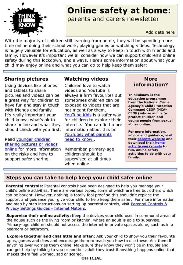 Safeguarding catch-up. March 2021 - Child Protection Support Service Omagh