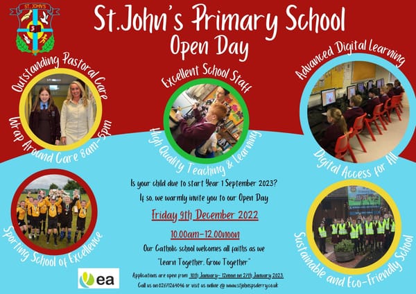 St. John's PS Open Day 2022