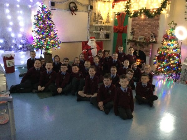 Year 4B visit Santa 🎅
