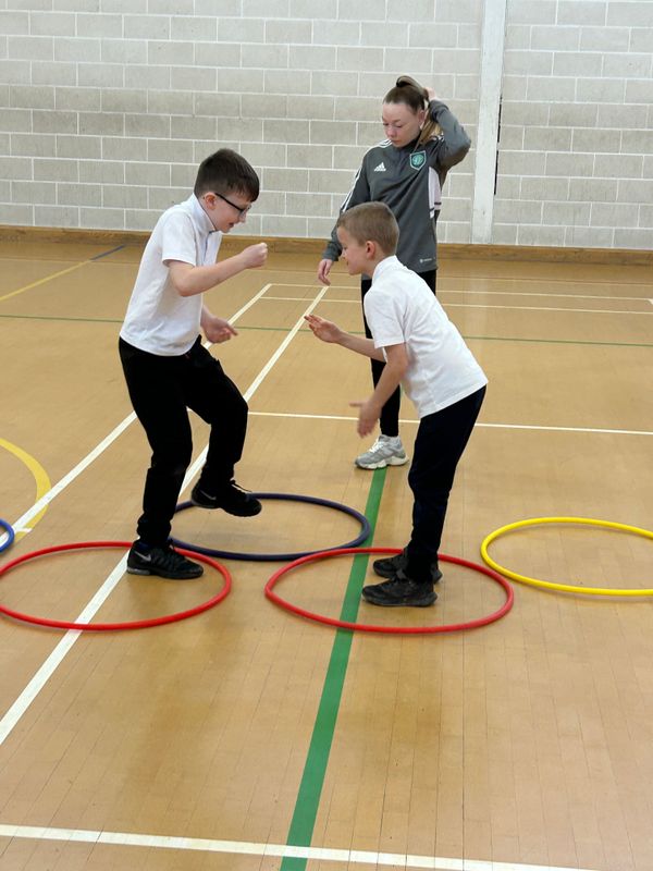 Year 4B had great fun with the Celtic foundation.