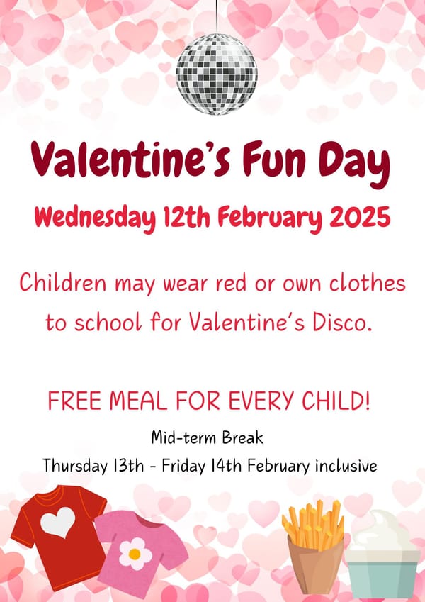 Reminder - Valentine's Fun Day