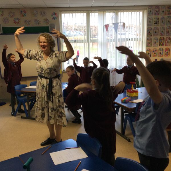 Year 4 enjoyed a literacy lesson with author Denise Blake.