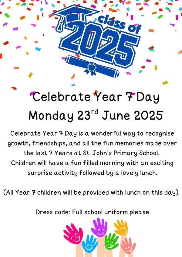 Celebrate Year 7 Day!