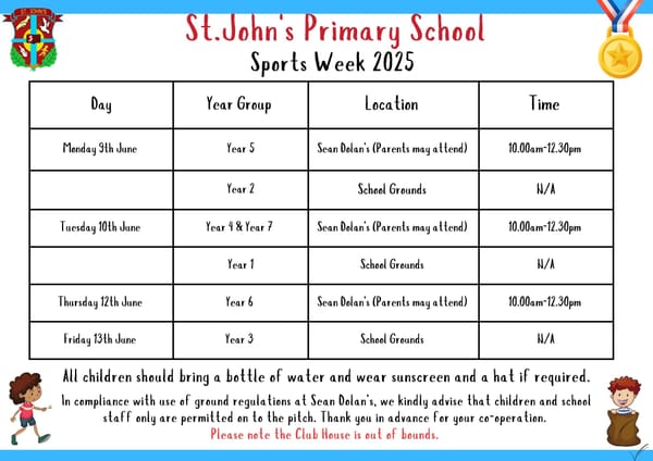 Sports Week 2025