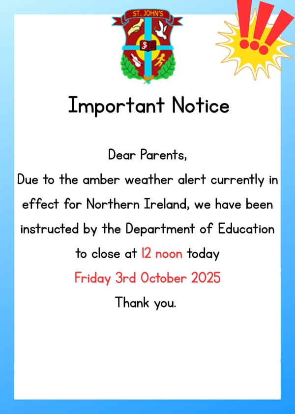 Emergency Early School Closure