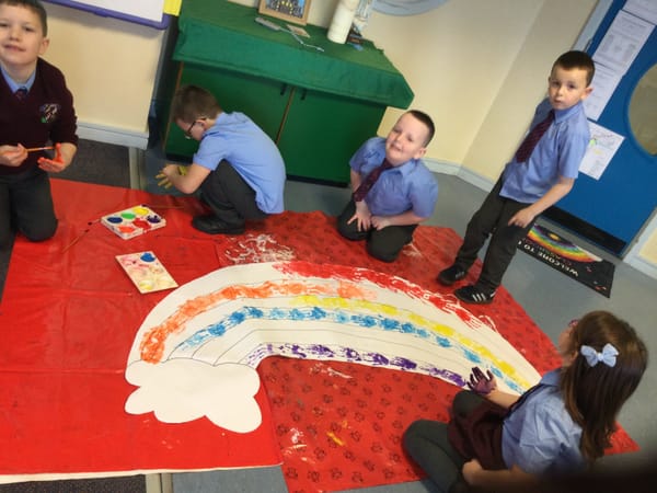 Smiles and fun in the Rainbow Room 🌈