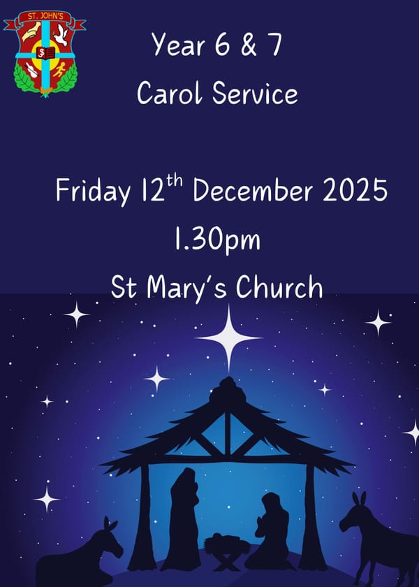 Reminder: Year 6 & 7 Carol Service will take place today at St Mary’s Church at 1:30 pm. Here’s a short clip of the beautiful O Holy Night.