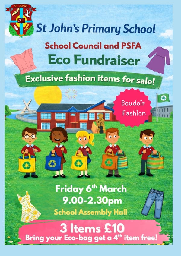 Eco Fundraiser - Items are still available in the school hall