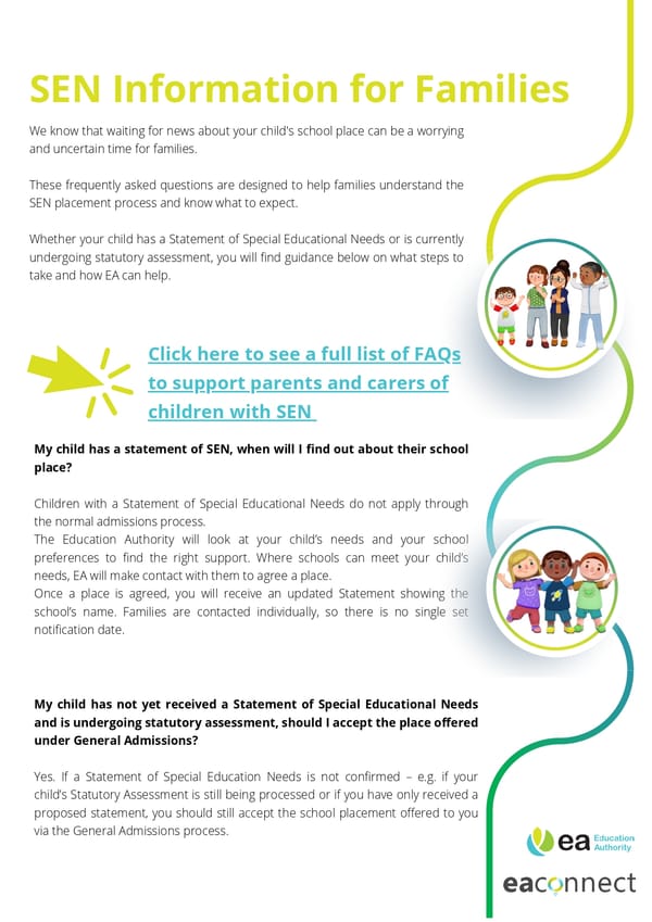SEN Information for Families