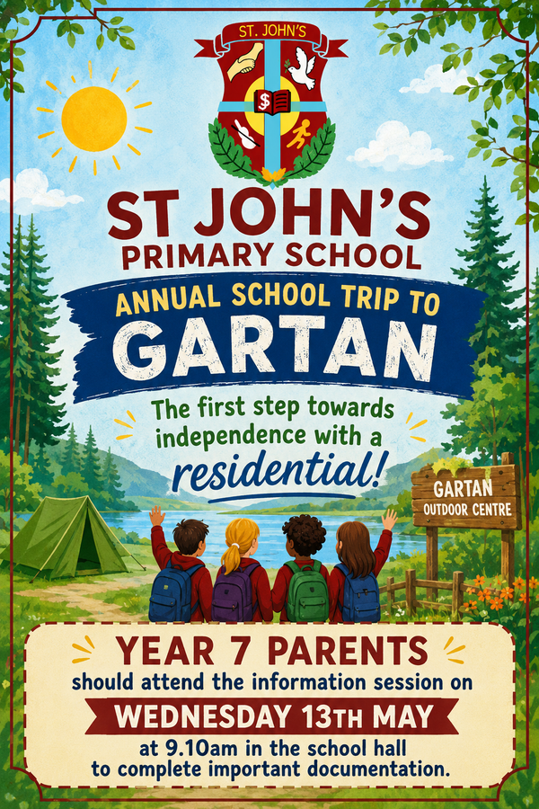 Year 7 Gartan Parent Meeting Wednesday 13th May 2026