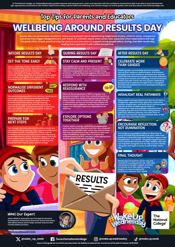 Top Tips for: Wellbeing Around Results Day | Free E-Guide