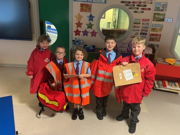 Year Two have enjoyed learning about postal workers this week.