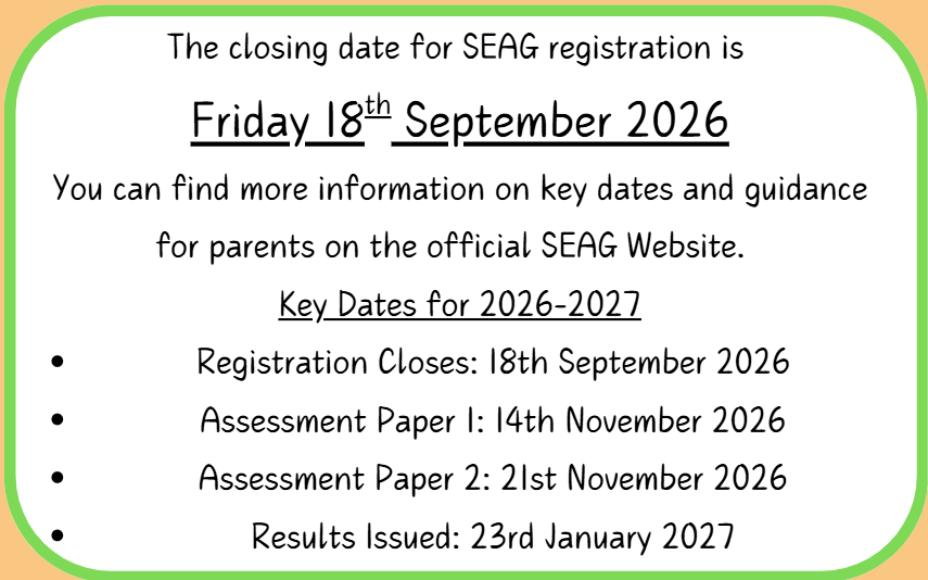 Reminder: SEAG registration closes tomorrow